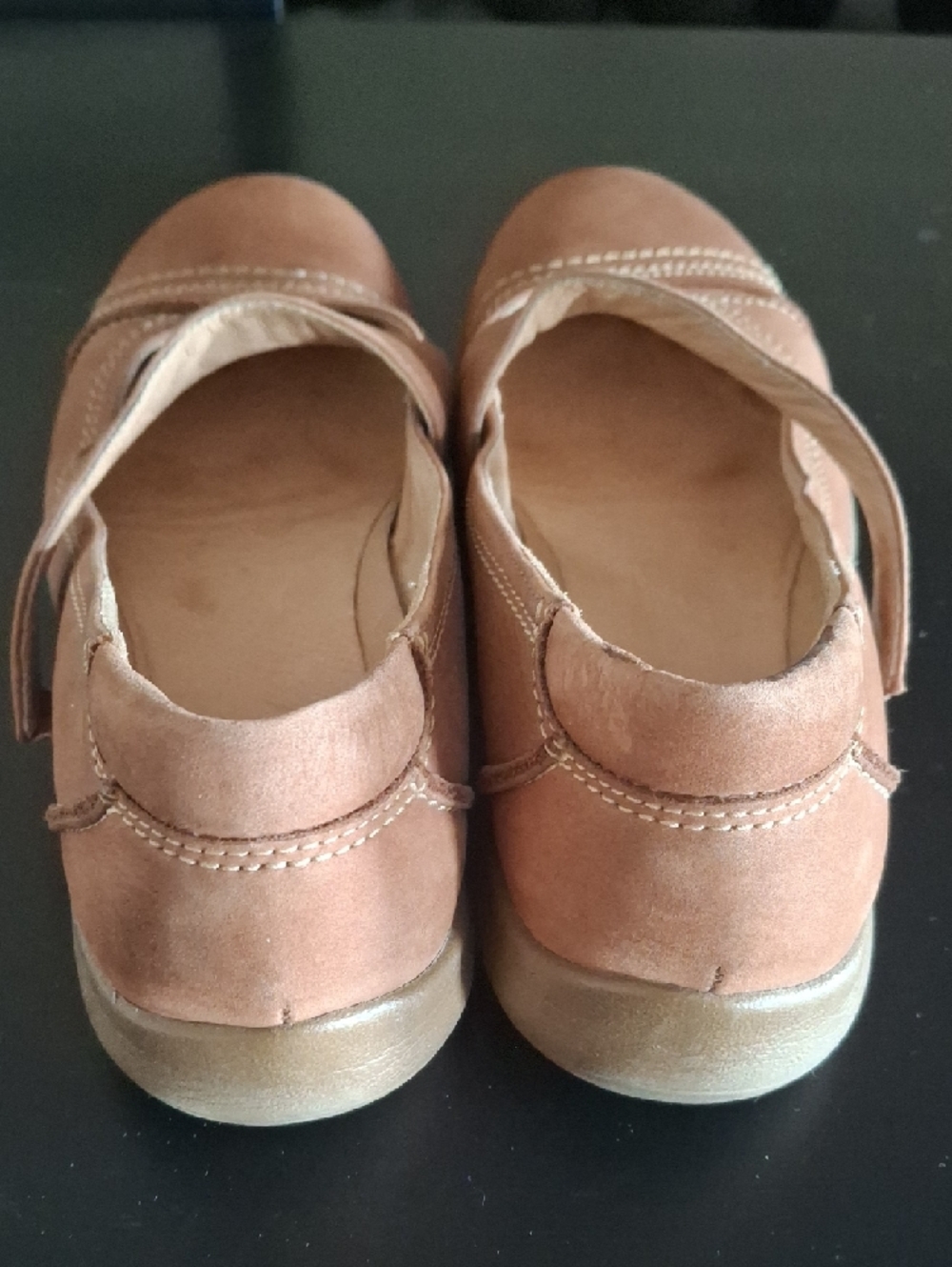 Denver Hayes Madeline Brown Leather Mary Jane Flats Shoes Sz 8 - Picture 4 of 8